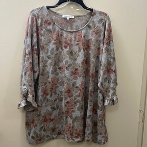 1X long sleeve top